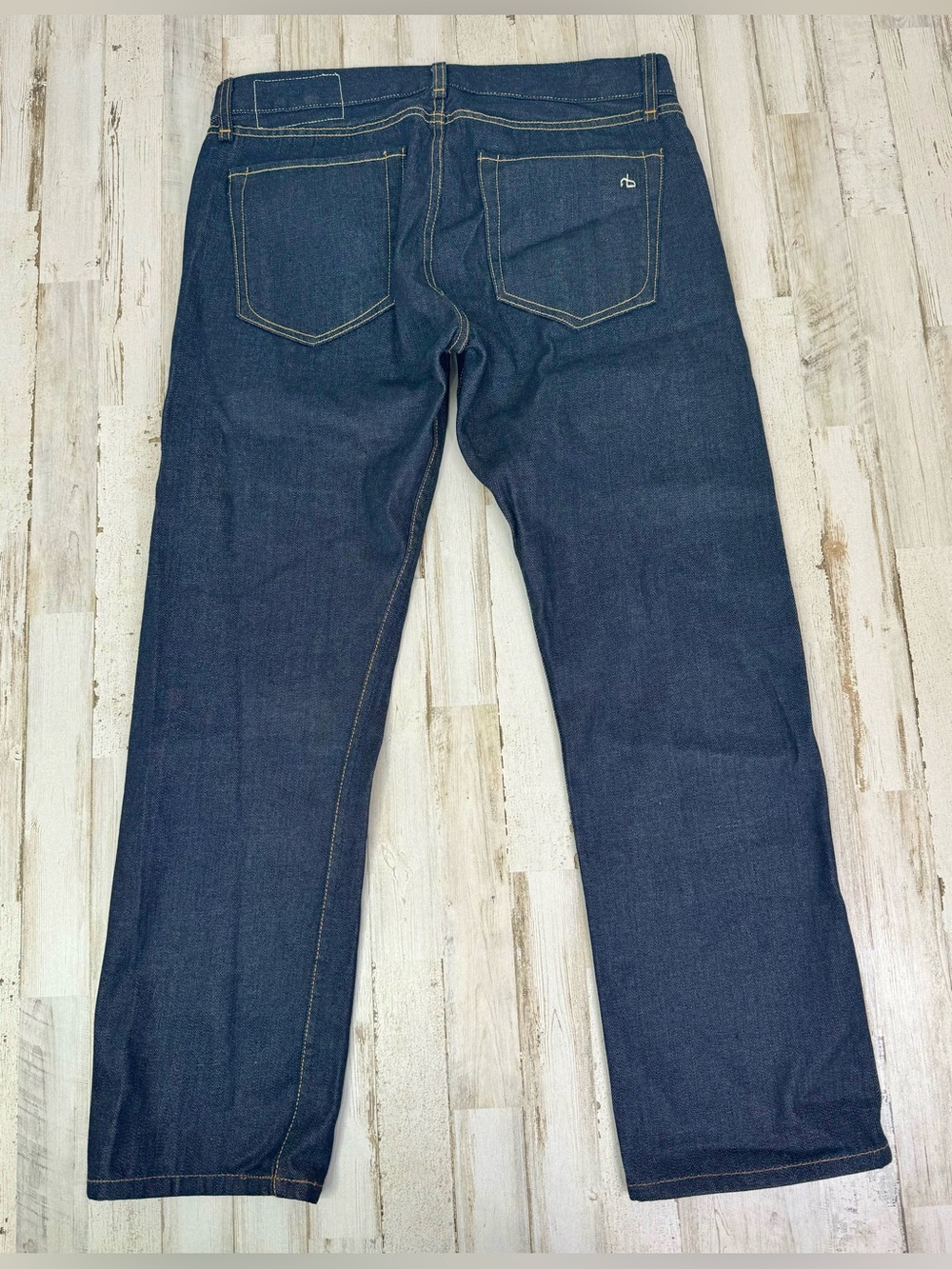 Rag & Bone Jeans Mens 32x29 Blue Dark Wash Fit 2 Slim Rinse Selvedge Denim Pants